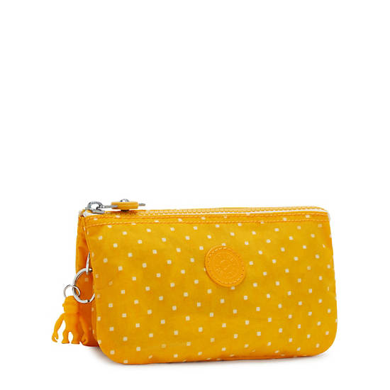 Kipling Creativity Large Printed Pouch Taske Gul | DK 2098YX